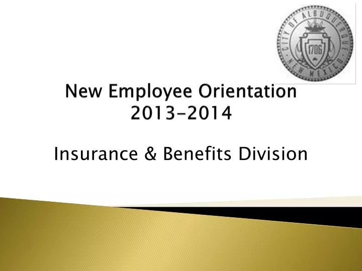 new employee orientation 2013 2014