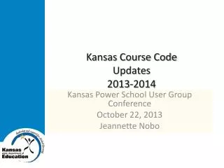 Kansas Course Code Updates 2013-2014