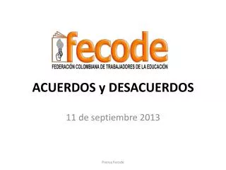 acuerdos y desacuerdos
