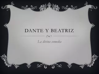 dante y beatriz