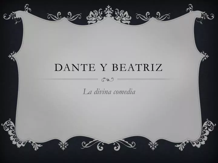 dante y beatriz