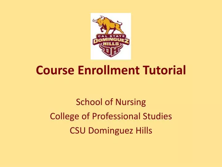 course enrollment tutorial