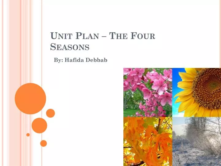 unit plan the four seasons