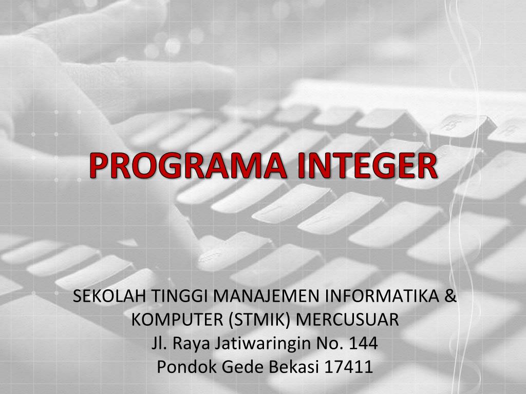 PPT - PROGRAMA INTEGER PowerPoint Presentation, free download - ID:3171805