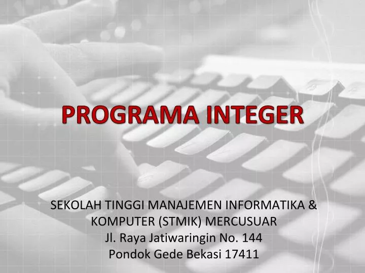 programa integer