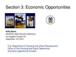 Section 3: Economic Opportunities