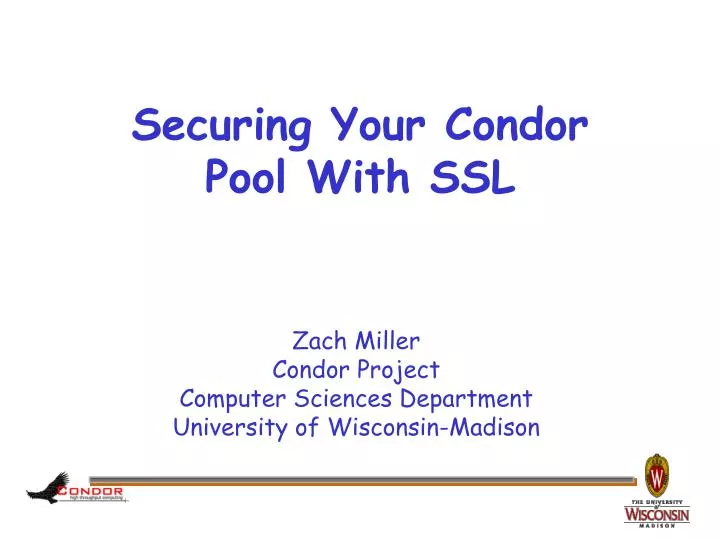 securing your condor pool with ssl