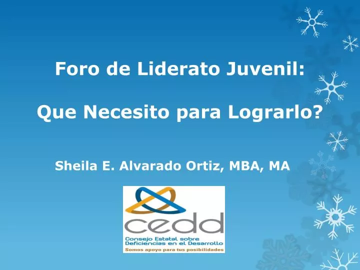 foro de liderato juvenil que necesito para lograrlo