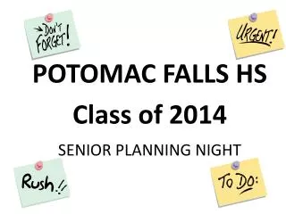 SENIOR PLANNING NIGHT