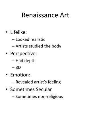 Renaissance Art