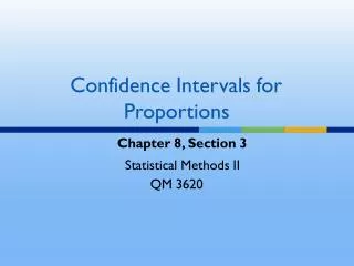 Confidence Intervals for