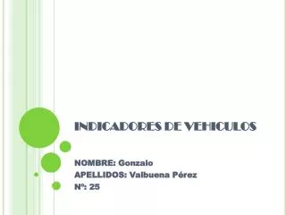 indicadores de vehiculos