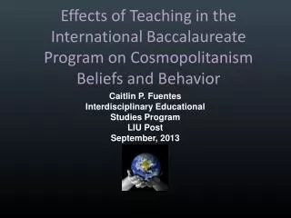 Effects of Teaching in the International Baccalaureate
