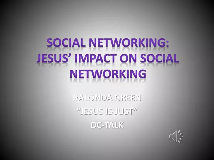 social networking jesus impact on social networking