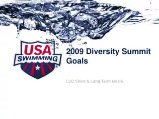 2009 Diversity Summit Goals