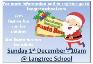 1km festive fun run for children