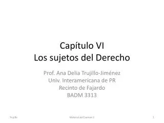 cap tulo vi los sujetos del derecho