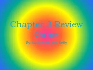 chapter 3 review game