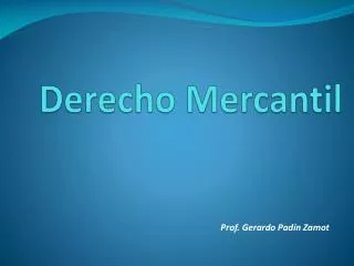 derecho mercantil