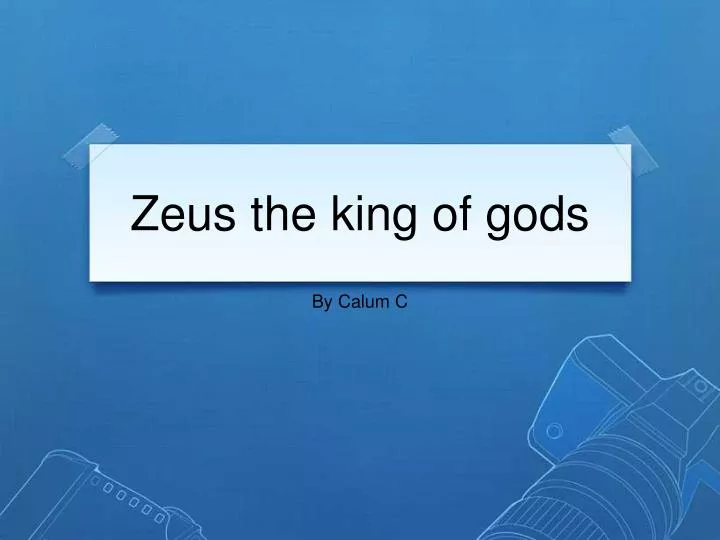 zeus the king of gods