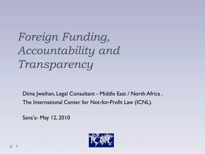 foreign funding accountability and transparency