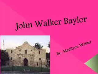 John Walker Baylor