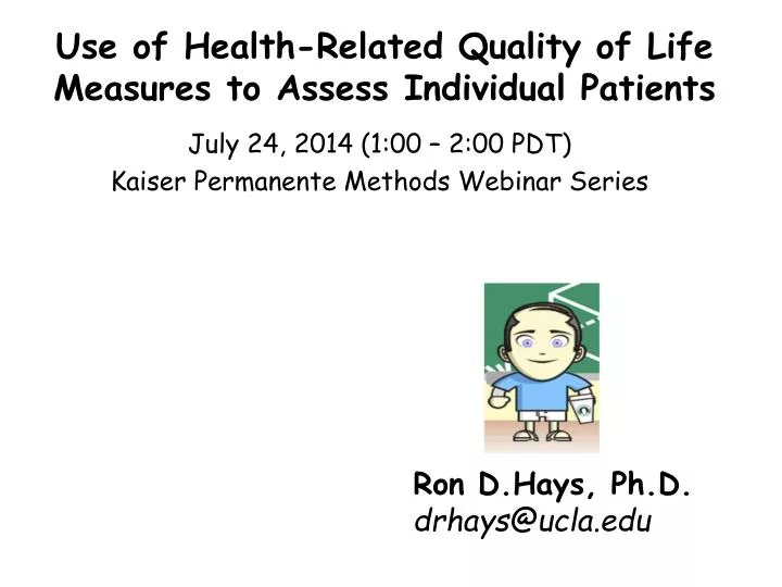 use of health related quality of life measures to assess individual patients