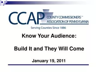 Know Your Audience: Build It and They Will Come
