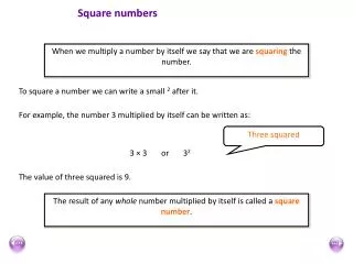 square numbers