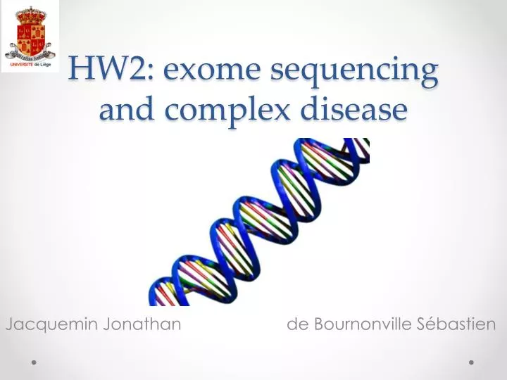 hw2 exome sequencing and complex disease