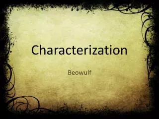 characterization