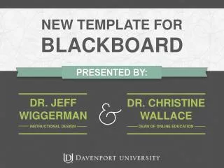 NEW TEMPLATE FOR BLACKBOARD