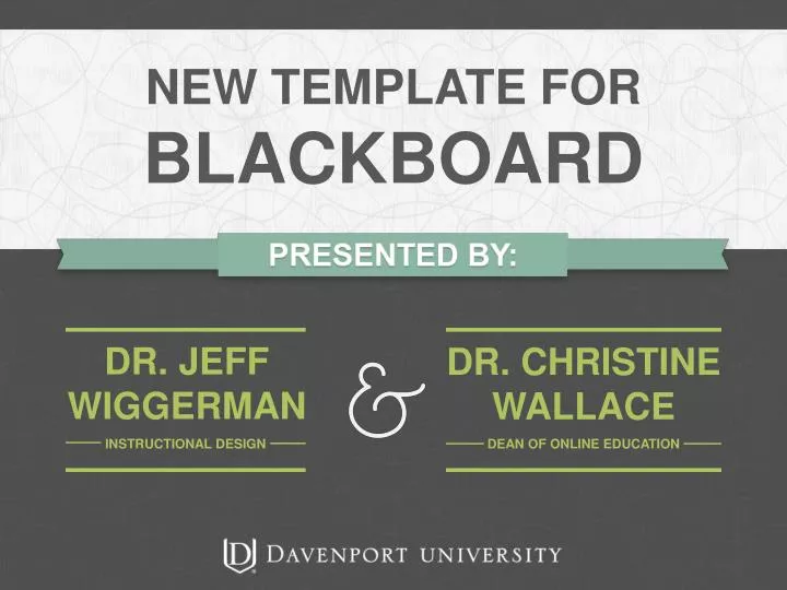 new template for blackboard