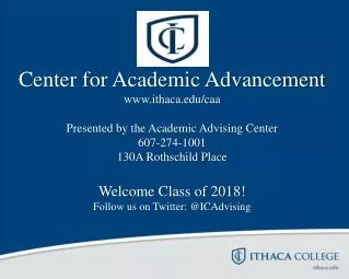 Center for Academic Advancement