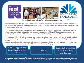 The Real Business Challenge for Modern Language Learners