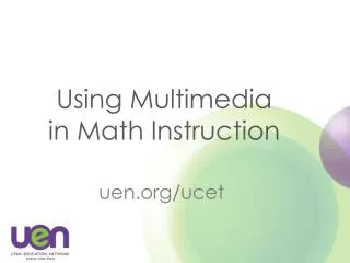 Using Multimedia in Math Instruction