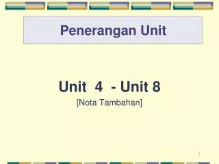 Penerangan Unit