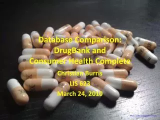 Database Comparison: DrugBank and Consumer Health Complete