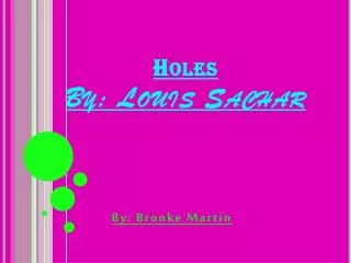 holes by louis sachar