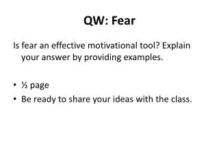 qw fear