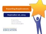 Compliance Reporting Requirements for Massachusetts Charter Schools - slide 1