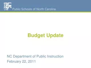 Budget Update