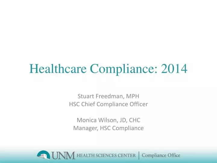 healthcare compliance 2014