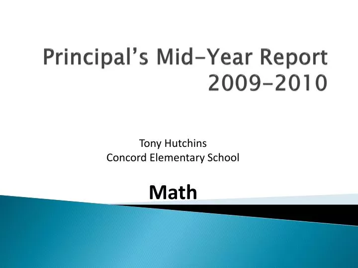 principal s mid year report 2009 2010