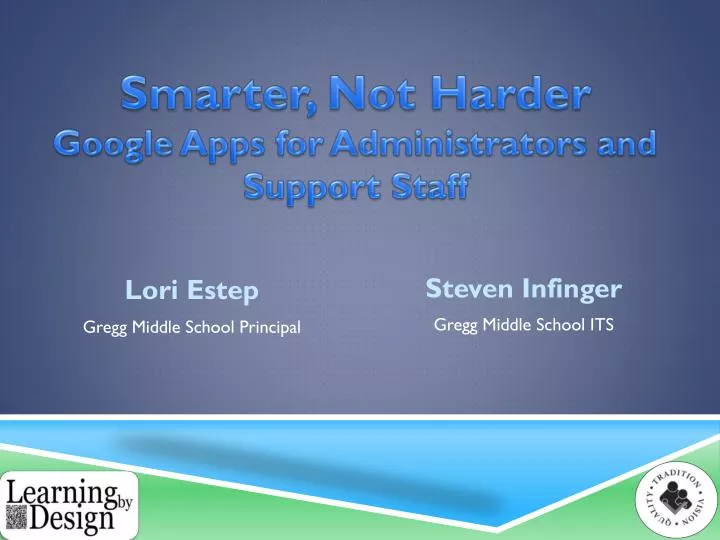 smarter not harder google apps for administrators and support s taff