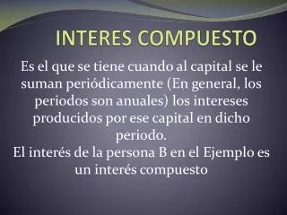 interes compuesto