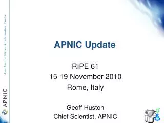 APNIC Update