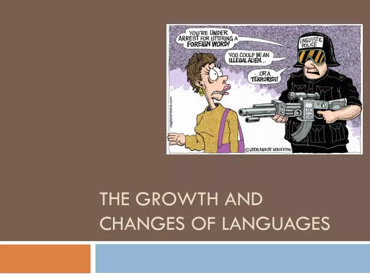 the growth and changes of languages