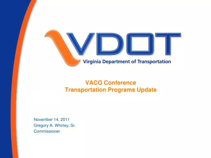 vaco conference transportation programs update