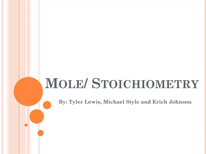 mole stoichiometry